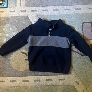 Jumping Beans Navy and Gray Kids 3/4 pullover Sweatshirt 4t